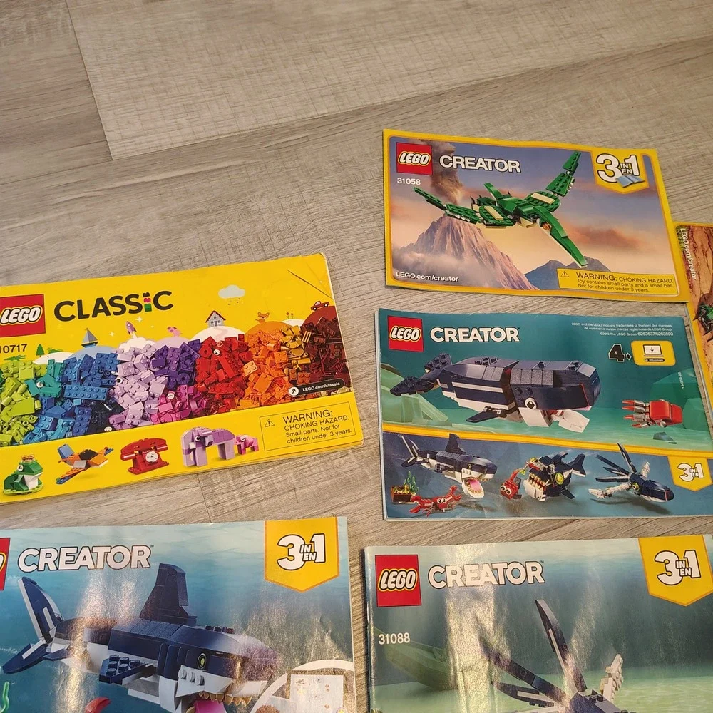 LEGO Instruction Manual Lot Creator 3-in-1 31088 31058 Classic 10717 11001 11006